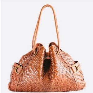 Cole Hann Genevieve Brown Leather Hobo
